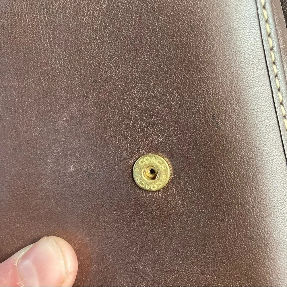 Coach vintage mahagony brown small clutch wallet - Picture 16 of 16